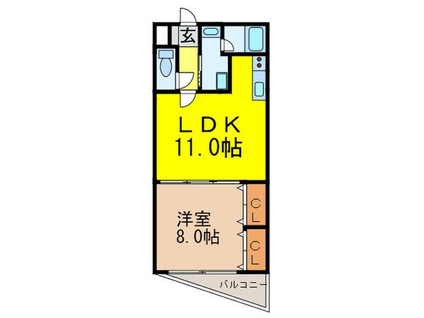 ビアン緑地Ⅱの物件間取画像